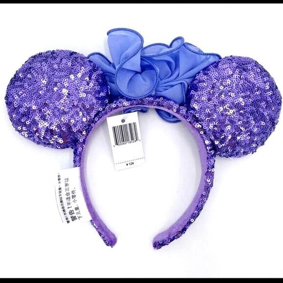 Minnie Ears Headband Collection Purple Hydrangea Blue Iris Disney Parks